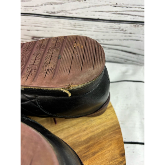 Men's Mezlan Black Quilted Leather Sneakers with Burgundy Laces, Size 14 - Picture 9 of 15